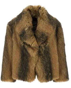BB COUTURE 'sherman' Faux Fur Coat - Brown