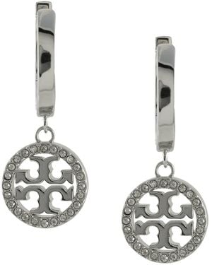 Tory Burch Orecchini 'Miller Pavé' - Bianco