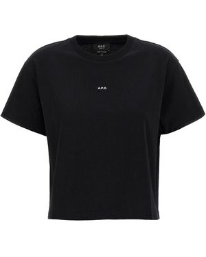 A.P.C. 'boxy Micro Logo' T-shirt - Black