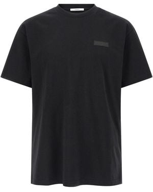 Givenchy T-Shirt With Grosgrain Patch - Black