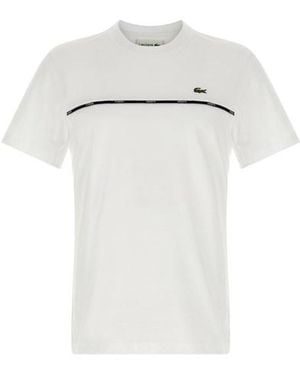 Lacoste T-shirt Bordo - White