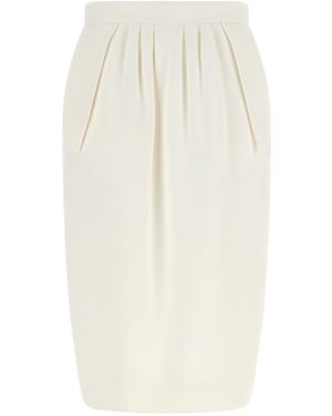 Stella McCartney High Waist Skirt - White