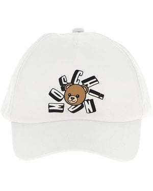 Moschino Cappellino 'Teddy Bear' - Bianco