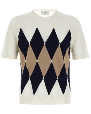 Ballantyne T-Shirt 'Argyle' - Blu