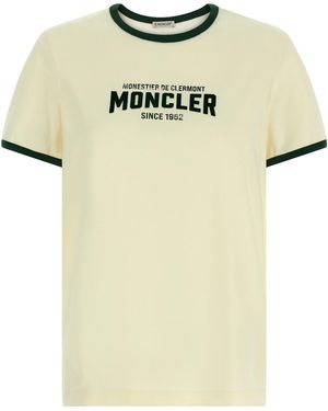 Moncler Flocked Logo T-shirt - Yellow