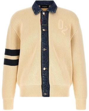 DSquared² Cardigan "Denim Mix D2" - Mehrfarbig