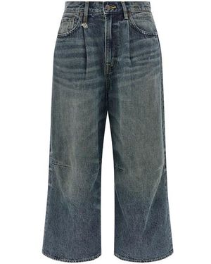 R13 Jeans Crop - Blu