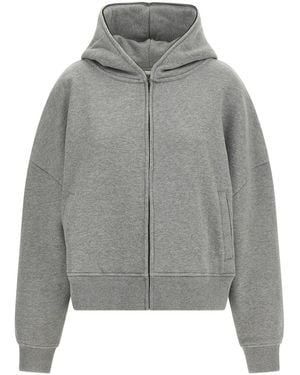 Entire studios Felpa Con Cappuccio E Spalle Scese - Grigio