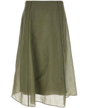 Brunello Cucinelli Gonna 'Circle' - Verde