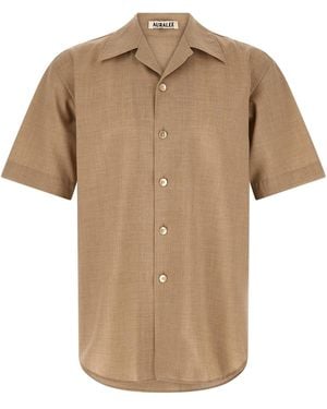 AURALEE 'summer Twist' Shirt - Natural