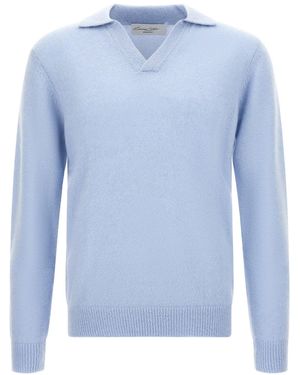 LARMERI STUDIO Cashmere Polo - Blue