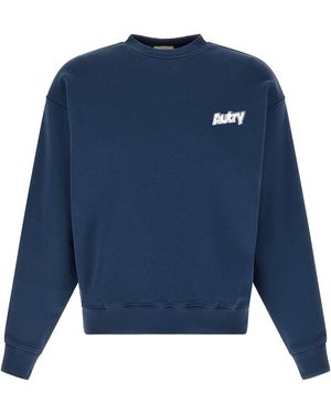 Autry Logo Print Embroidery Sweatshirt - Blue