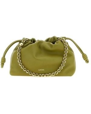 Loewe 'flamenco Purse' Medium Shoulder Bag - Green