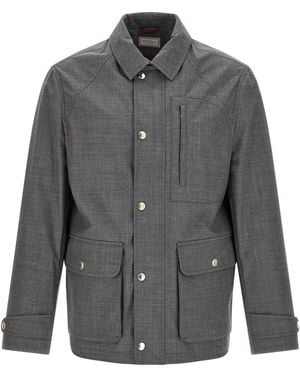 Brunello Cucinelli 'field' Jacket - Grey