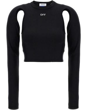 Off-White c/o Virgil Abloh Top 'Sleek' - Nero