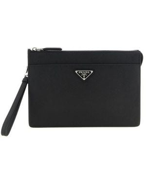 Prada Pouch Saffiano - Nero