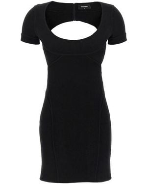DSquared² 'bodycon Cut Out' Dress - Black