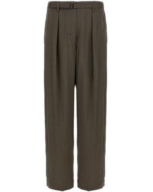 Lemaire Pantalone Cintura - Verde