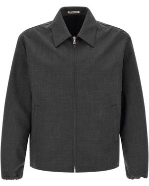 AURALEE Tropical Wool Jacket - Grey
