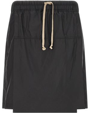 Rick Owens Moncler + 'kiltshorts' Bermuda Shorts - Black