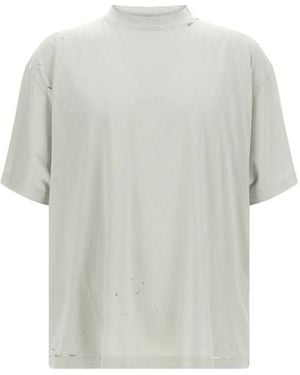 Balenciaga T-Shirt 'Blackletter Script' - Bianco
