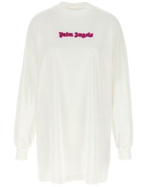 Palm Angels Abito 'Neon Logo' - Bianco