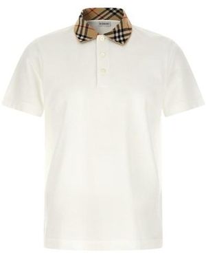 Burberry Polo 'Evan' - Bianco