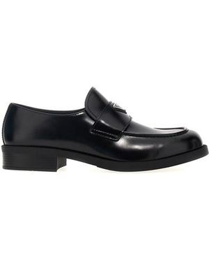 Prada Mocassino logo - Nero
