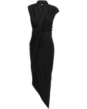 Balenciaga Stretch Crepe Dress Viscose - Black