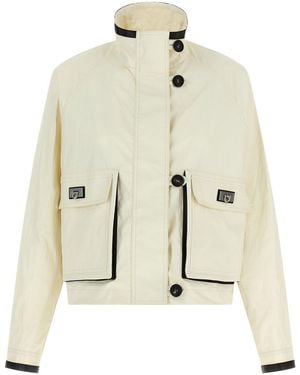 Ferragamo Tech Linen Jacket - Natural