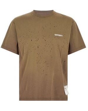 Satisfy T-Shirt Traforata - Marrone