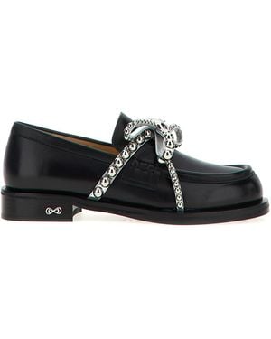 Mach & Mach 'crystal Studs' Loafers - Black