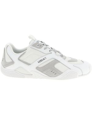 Versace Galaxia Trainer With Greca Sole - White
