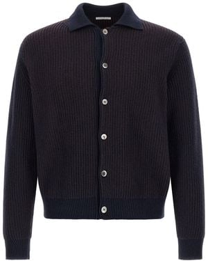 Oliver Lattughi Cardigan Mit Farbblock - Blau