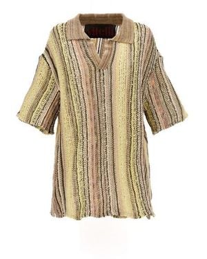 VITELLI Polo maglia jacquard - Metallizzato