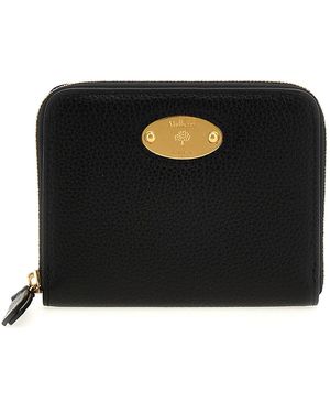 Mulberry Logo Plaque Wallet - Black