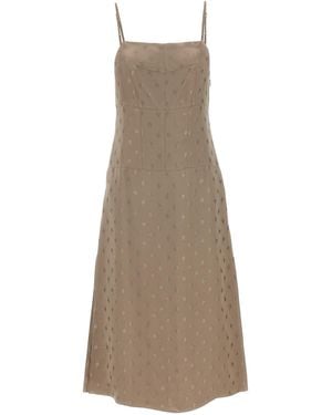 Fendi Midi Dress - Natural