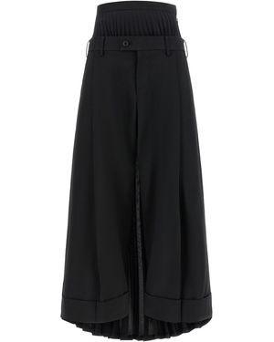 Junya Watanabe Pleated Trousers - Black