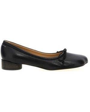 MM6 by Maison Martin Margiela Ballerina in pelle liscia - Nero