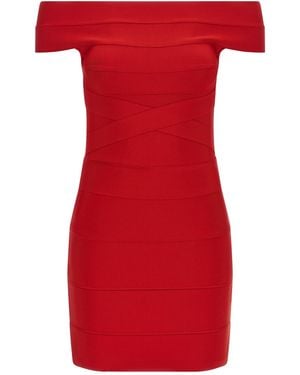 ROTATE BIRGER CHRISTENSEN Crossed Band Dress - Red