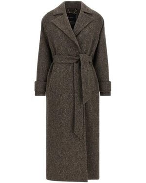 Kiton Cappotto Lana Chevron - Multicolore
