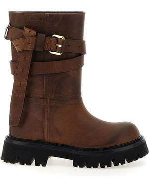 Moschino Boots 'Brick' - Brown