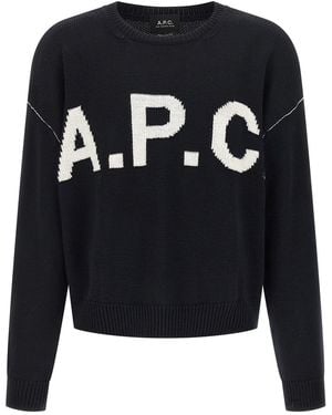 A.P.C. Logo Jumper - Black