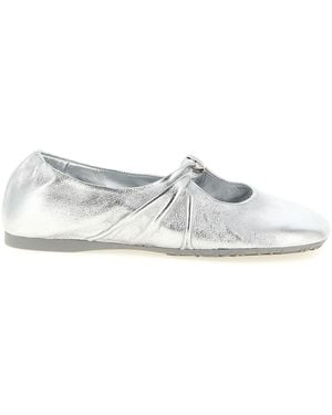 Loewe 'pebble Soft' Ballet Flats - White