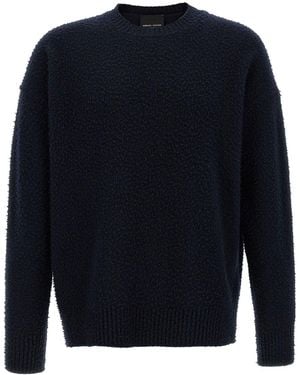 Roberto Collina Pullover 'Girocollo Effetto Casentino' - Blau