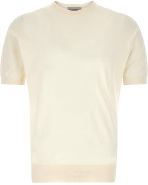 John Smedley 'kempton' T-shirt - Natural