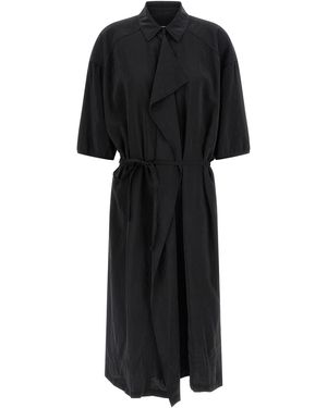 Lemaire Kleid "Asymmetrical Shirt Dress" - Schwarz