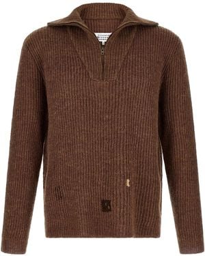 Maison Margiela Mending Jumper - Brown