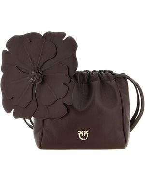 Pinko Pouch 'Flower' - Marrone