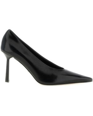 Prada Leather Court Shoes - Black